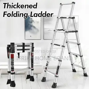 6 Step Ladder Folding Ladder Aluminum Telescopic Ladder
