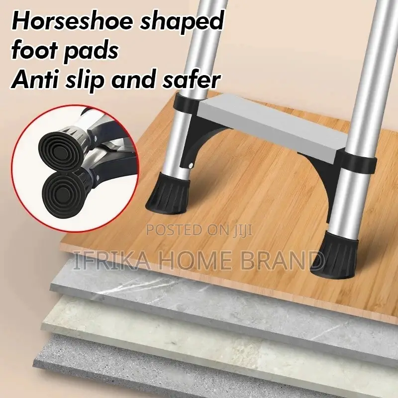 6 Step Ladder Folding Ladder Aluminum Telescopic Ladder