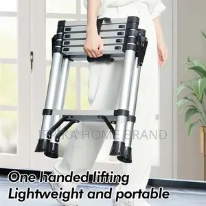 6 Step Ladder Folding Ladder Aluminum Telescopic Ladder