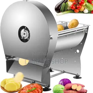 Stainless Steel Electric Food Vegetable Slicer - Sliver