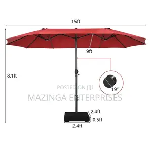 The Phi-Villa 15ft Large Garden Parasol Umbrella
