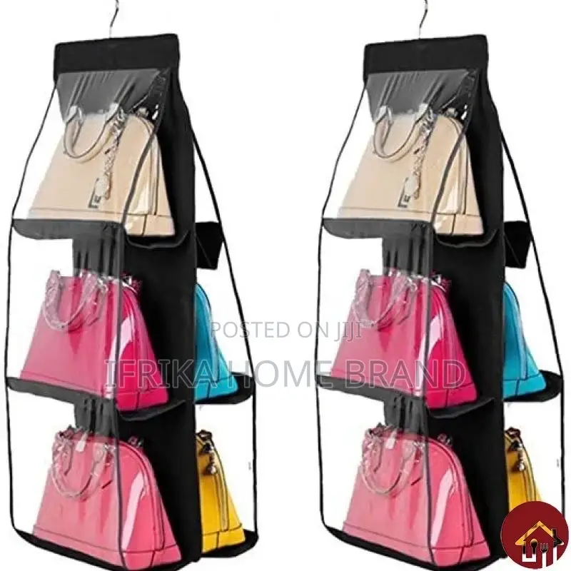 Hanging Storage Bag 6 Pocket Transparent Pocket