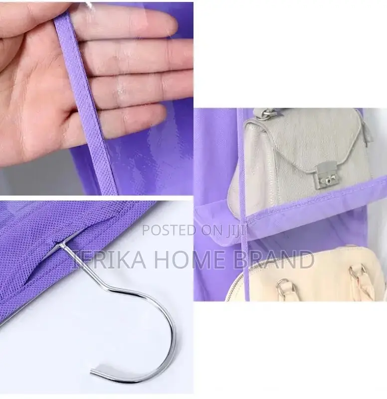 Hanging Storage Bag 6 Pocket Transparent Pocket