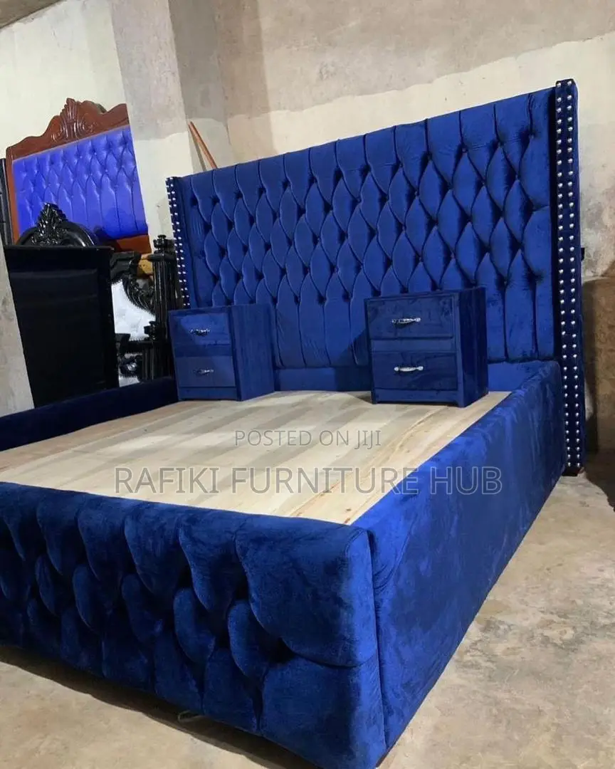 Fabric Bed / 5by6 Bed / Wooden Bed / Good / Best Furniture
