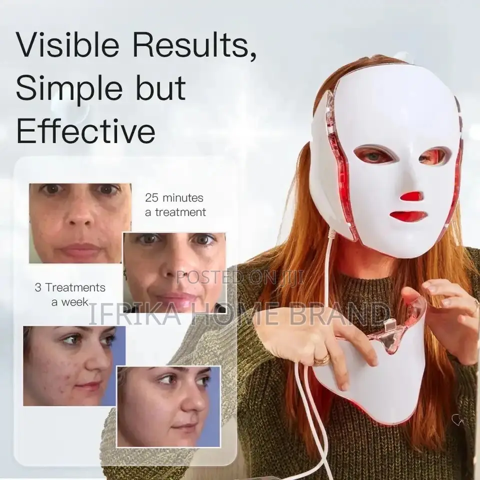 LED Photon Beauty Mask 7 Facial Makeup Mask