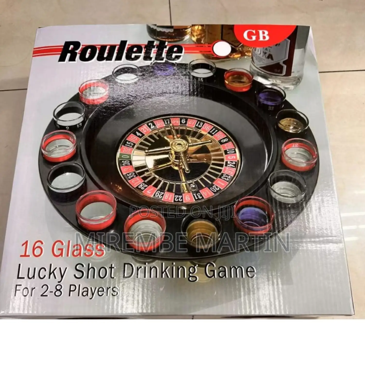 16 Glass Roulette Drinking Game.