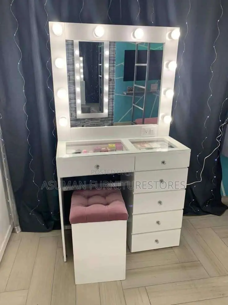 Modern Make Up Table With Lights Call