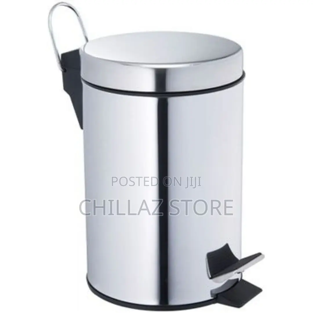 Stainless Waste Bin ( Pedal Dust Bin) 20 Litres – Silver