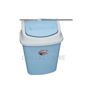 10L Push Dust Bin – Multicolor Blue, Green, Grey