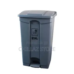 DEL UK 80L Step-on / Foot Pedal Waste Bin- Grey