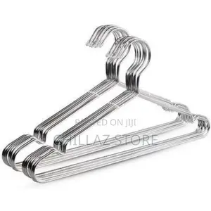 A 10 PCS Steel Clothes Hangers-Stainless Steel