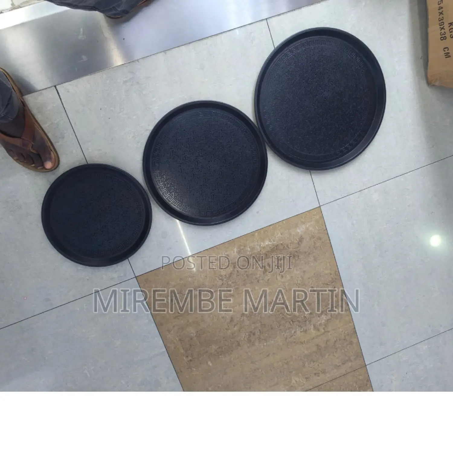 Brand Round Service Tray.