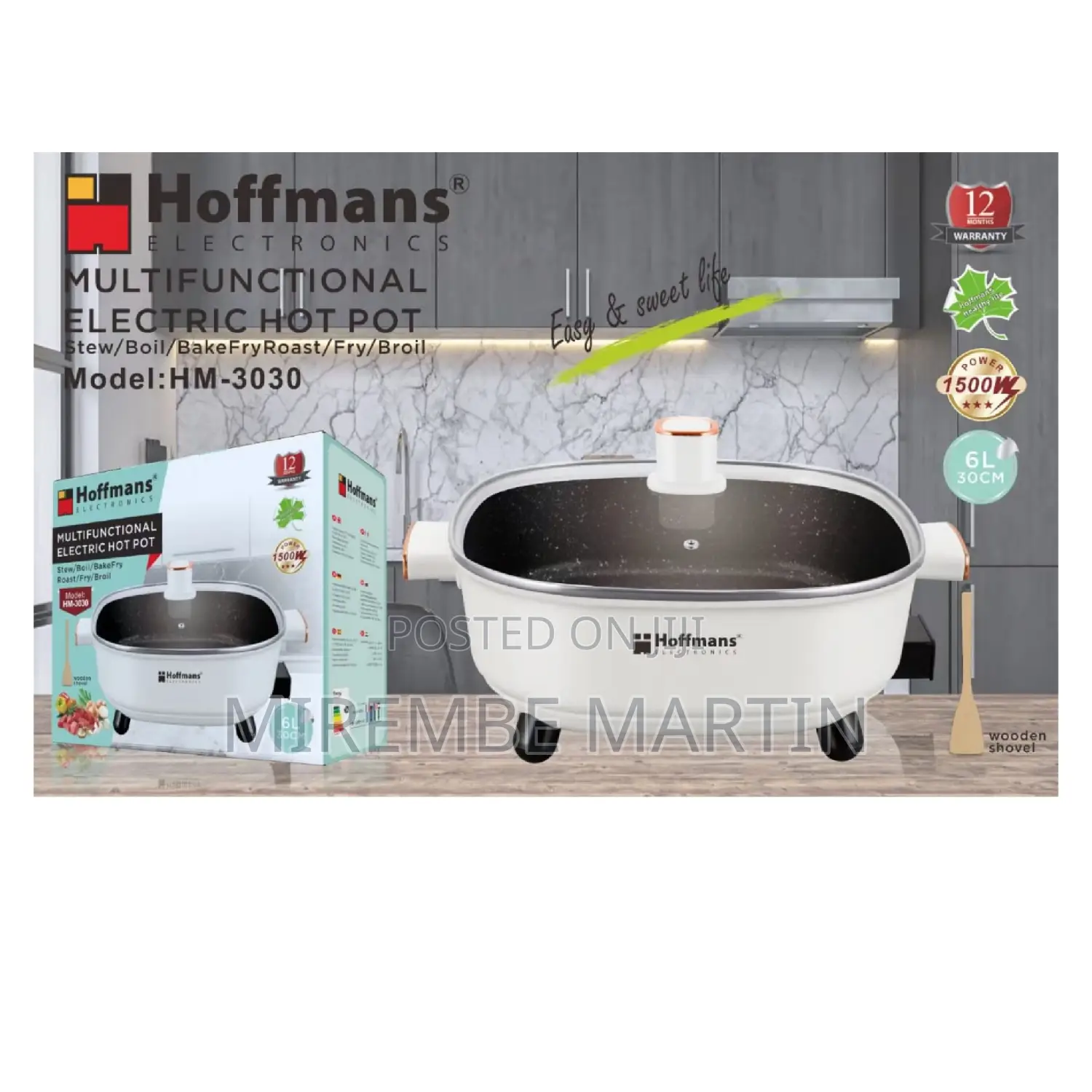 Hoffmans Multifunctional Electric Hot Pot.