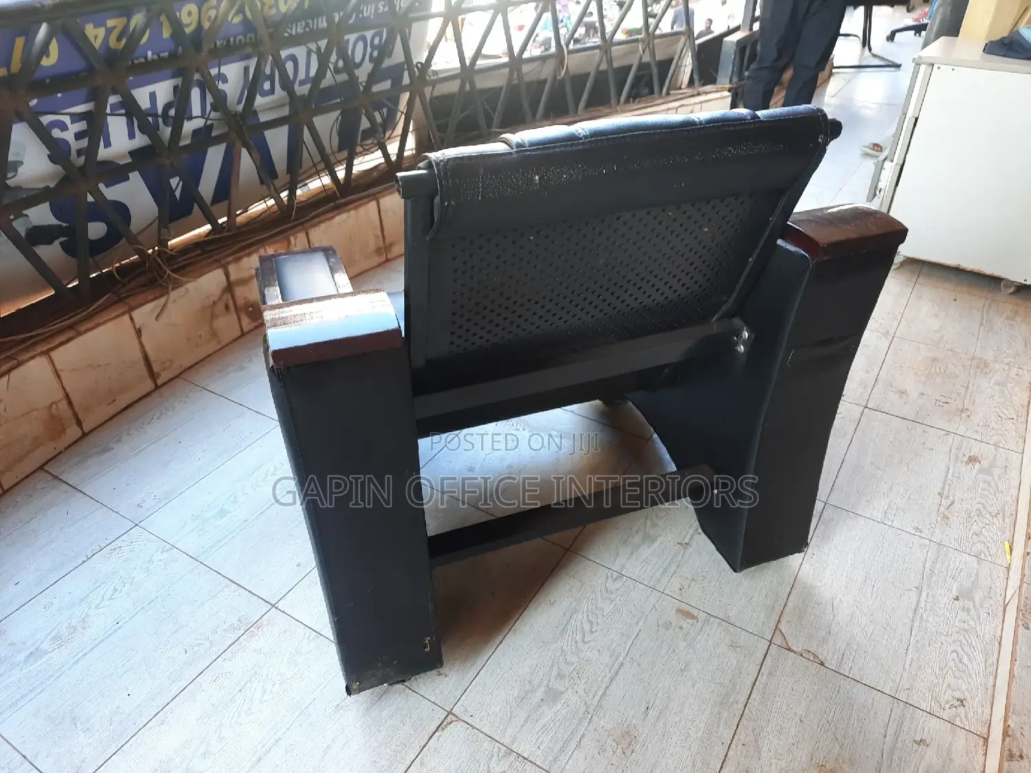 Executive Chair With Wooden Arms