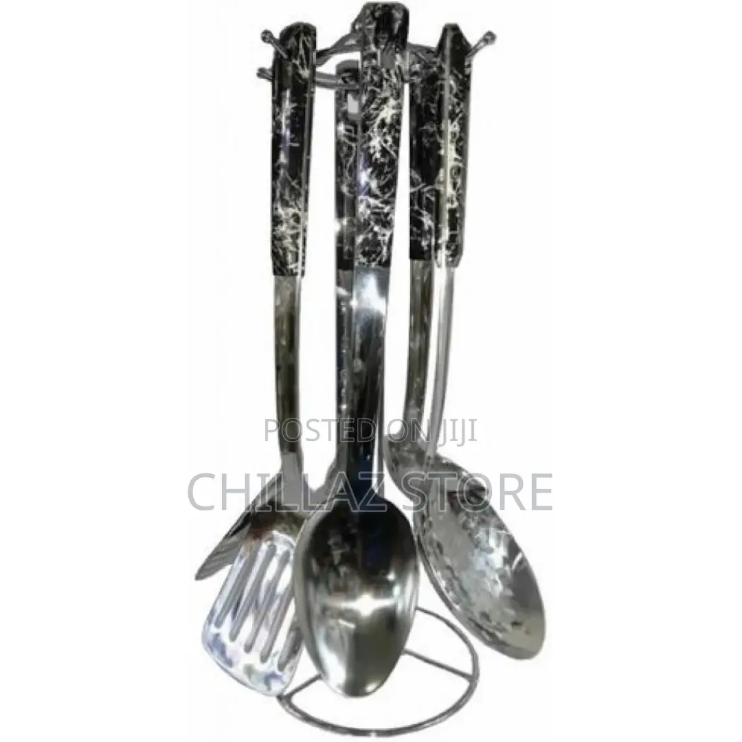 7 Piece Kitchen Tool Cooking Utensils Serving Spoons Cutlery