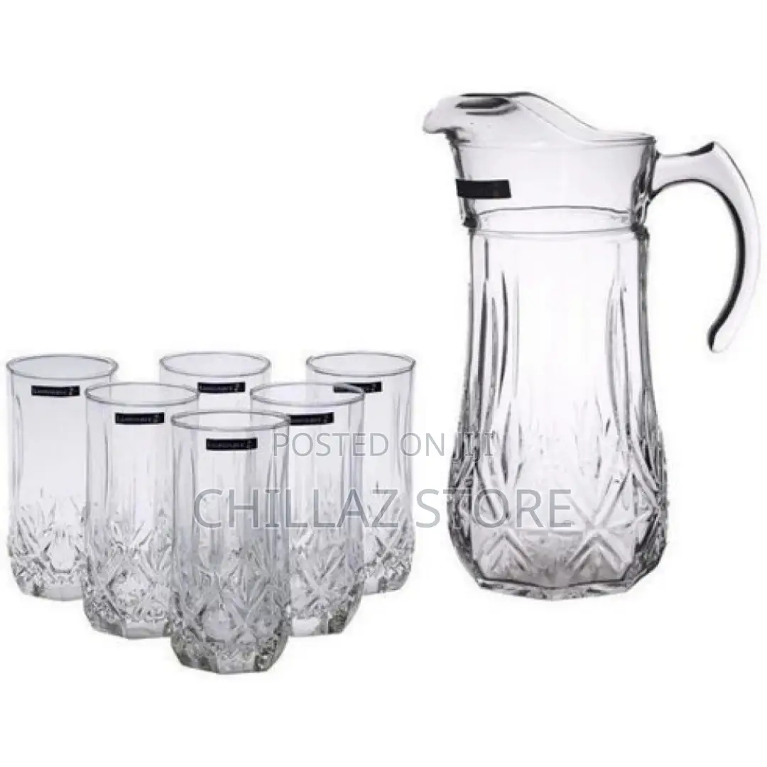 Luminarc 6 Pieces of Juice Glasses and 1piece Jug Water Set