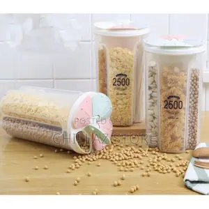 4 Section Cereal Food Dispenser Storagejar Box Container Bin