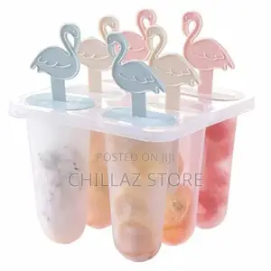 6 Ice Pop Makers, Popsicle Frozen Candy Ice Cream Moulds