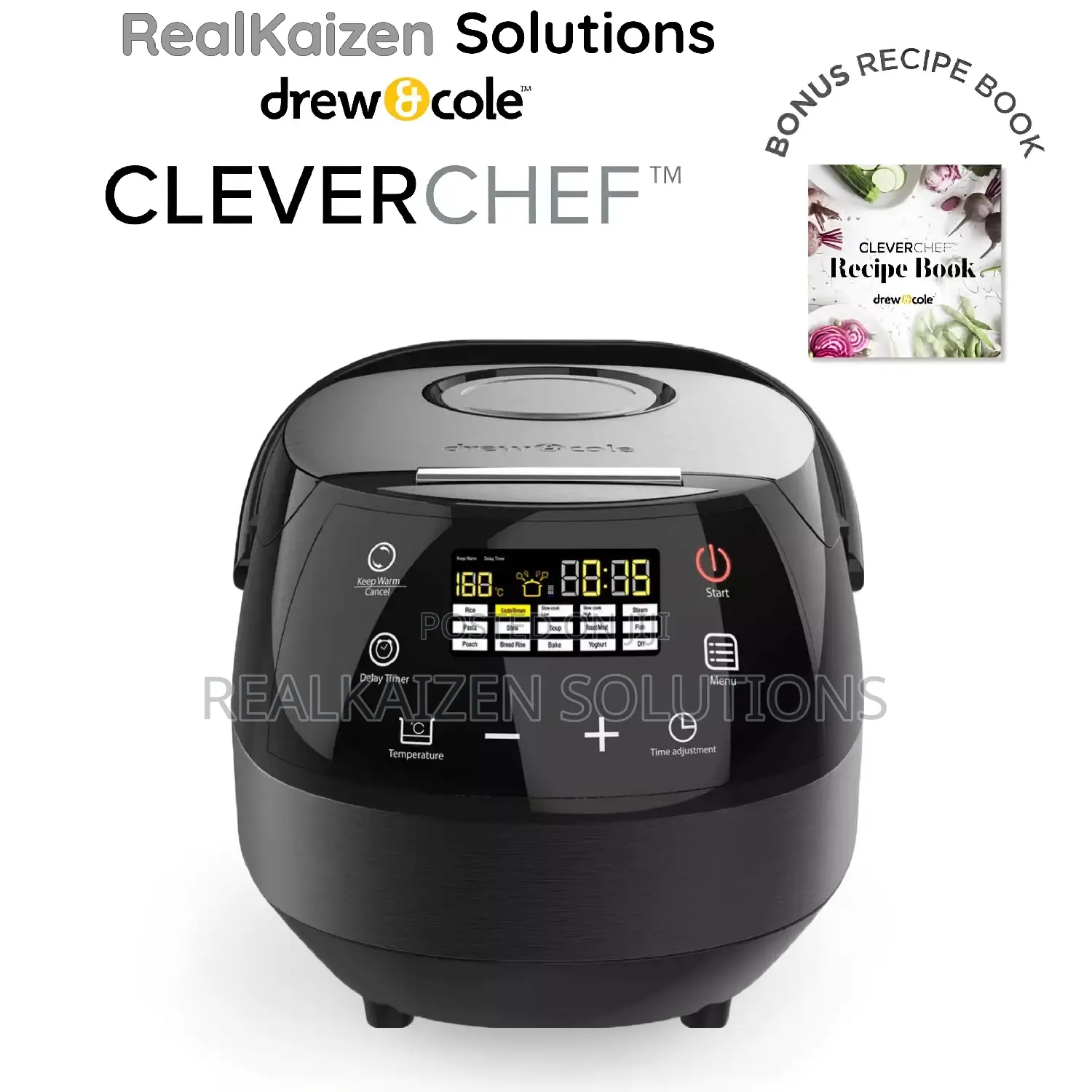 UK DREW COLE Clever Chef Intelligent Digital Multicooker