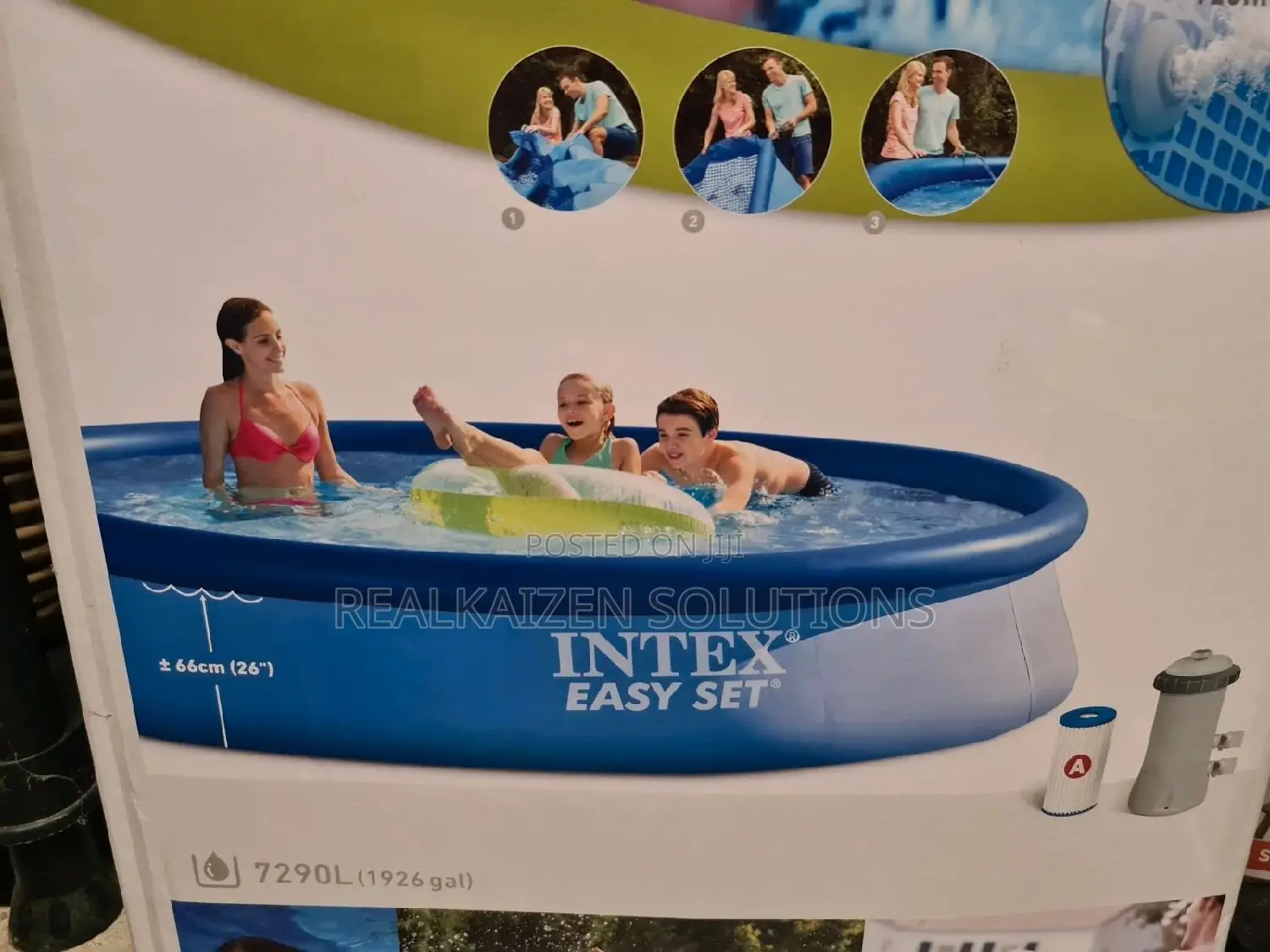 INTEX Easy Set Swimming Pool With Filter Pump 4meters
