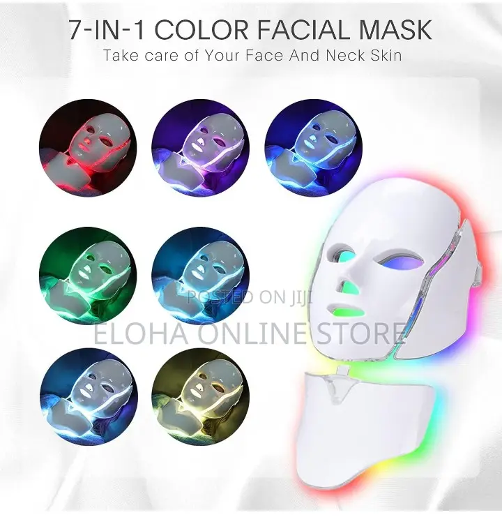 7 In 1 Color LED Facial Mask For Face And Neck