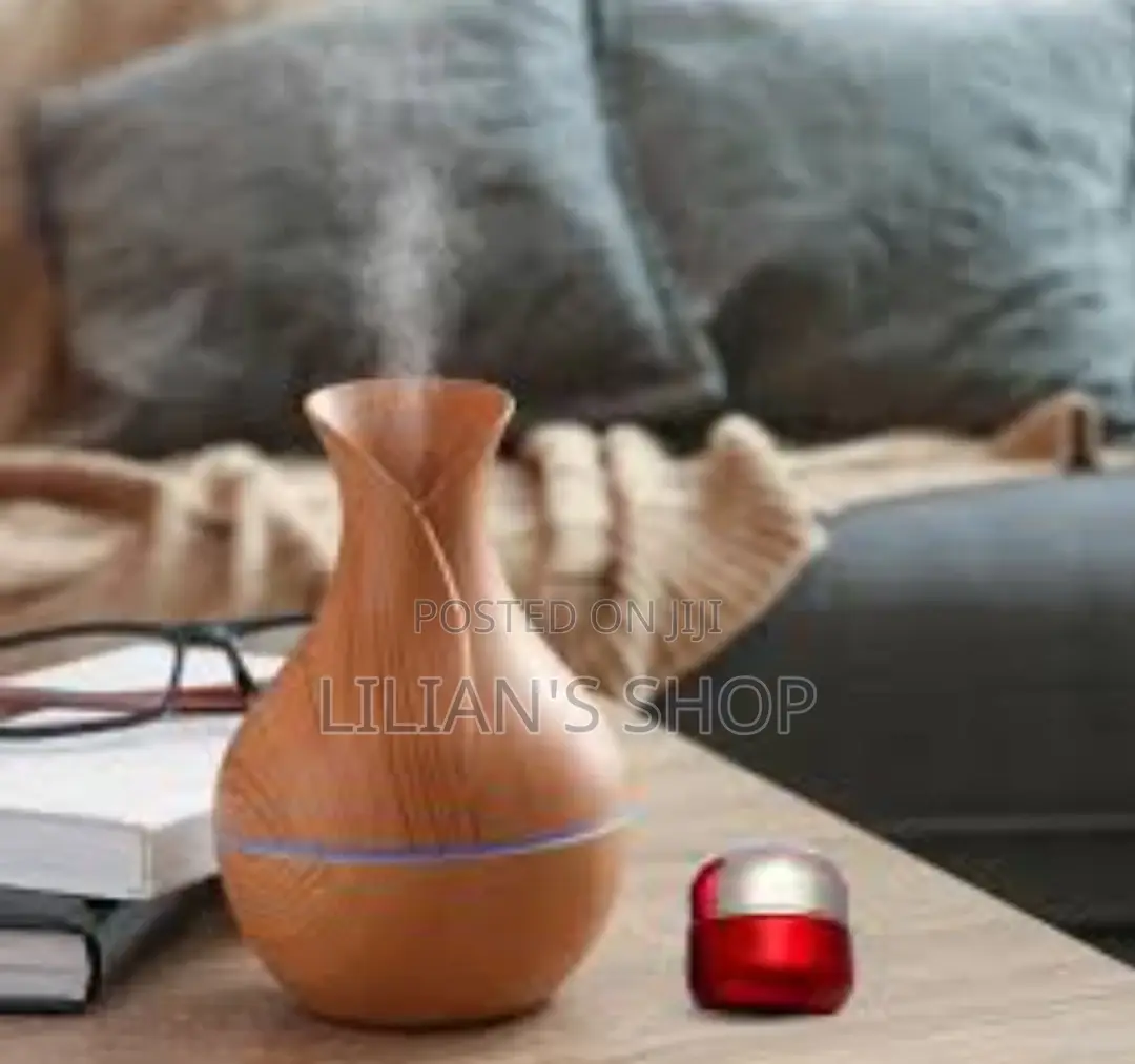 130ml Wood Grain Ultrasonic Aroma Humidifier