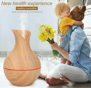 130ml Wood Grain Ultrasonic Aroma Humidifier