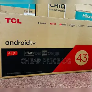 43 TCL Smart ANDROID Framless TV.