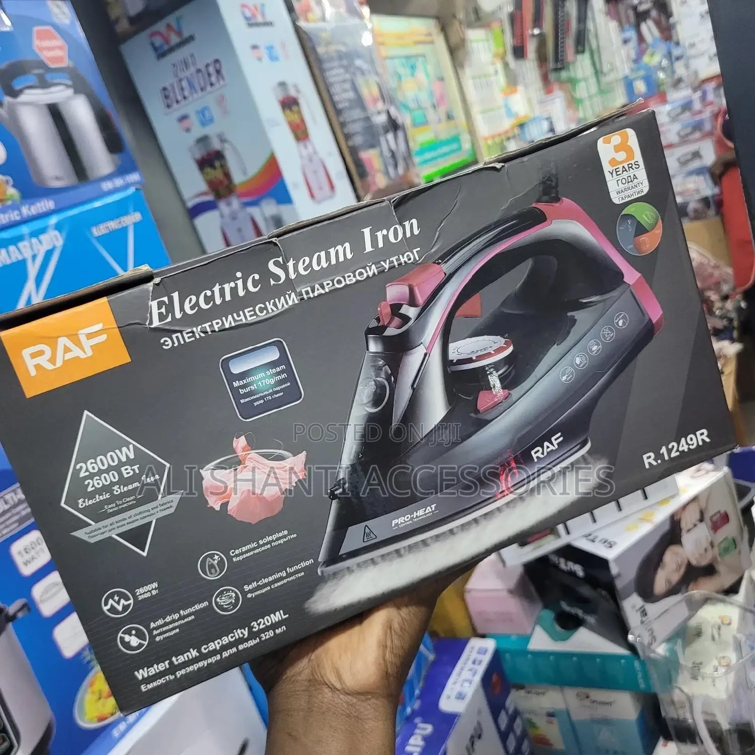 Electric Steam Iron/Raf Electric Steam Iron/ Steam Iron