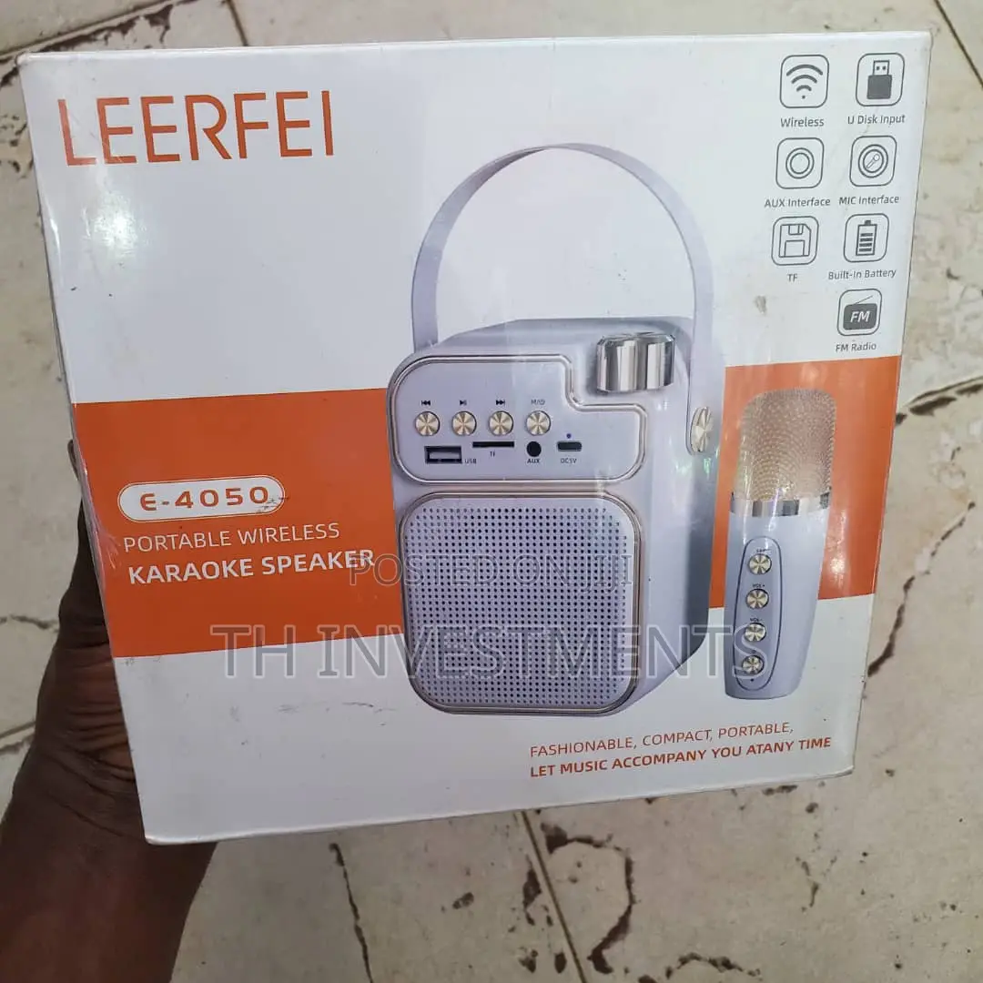 Portable Wireless Karaoke Speaker With Microphone.