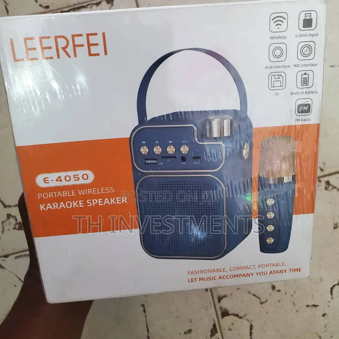 Portable Wireless Karaoke Speaker With Microphone.