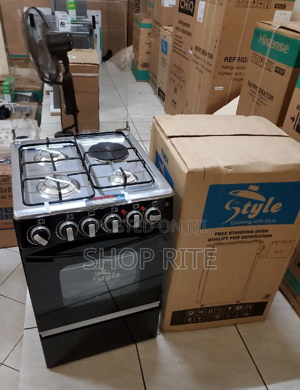Style 3gas 1electric Cooker 2yrs Warranty
