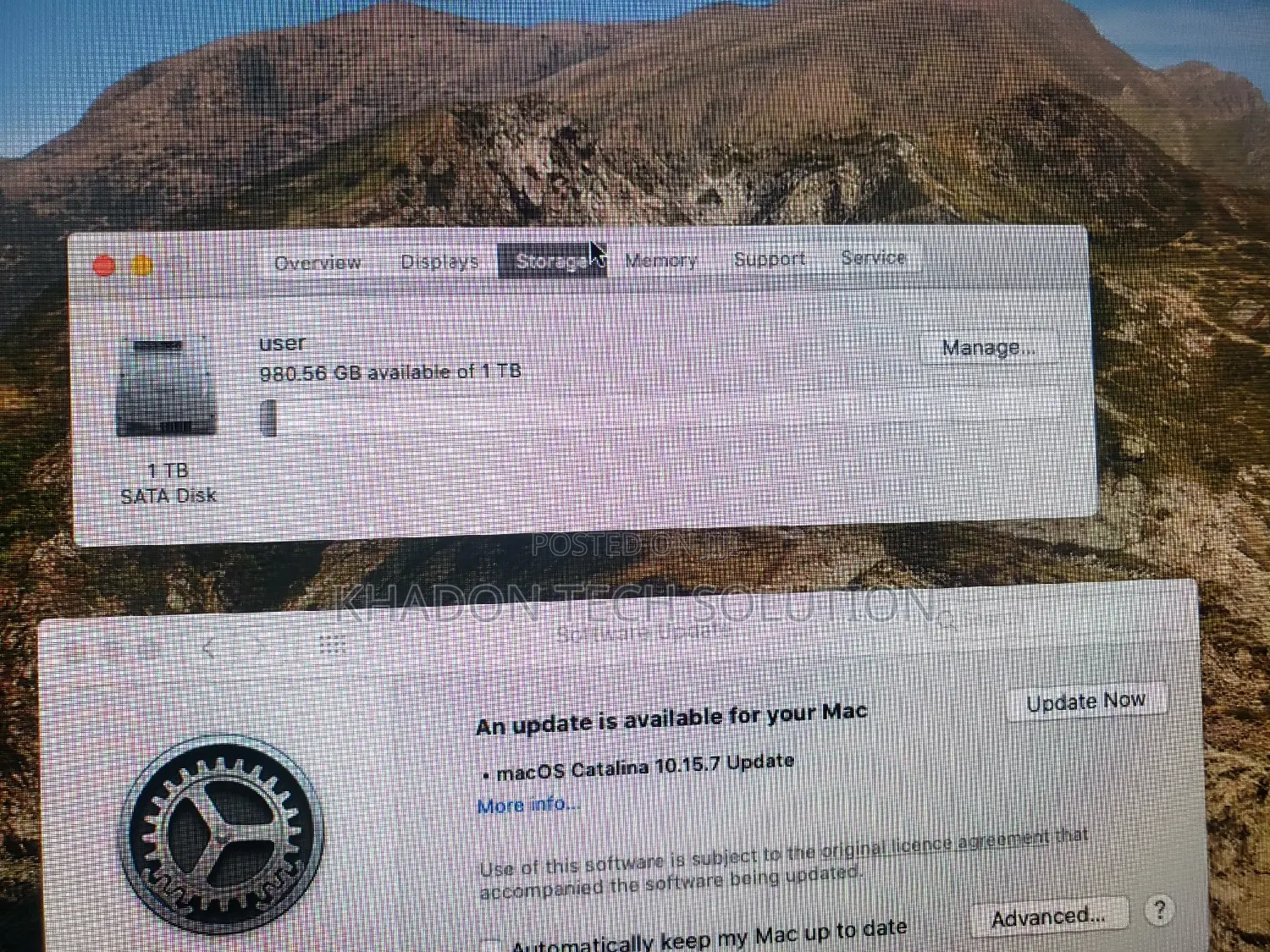 Desktop Computer Apple iMac 8GB Intel Core I5 SSD 1T