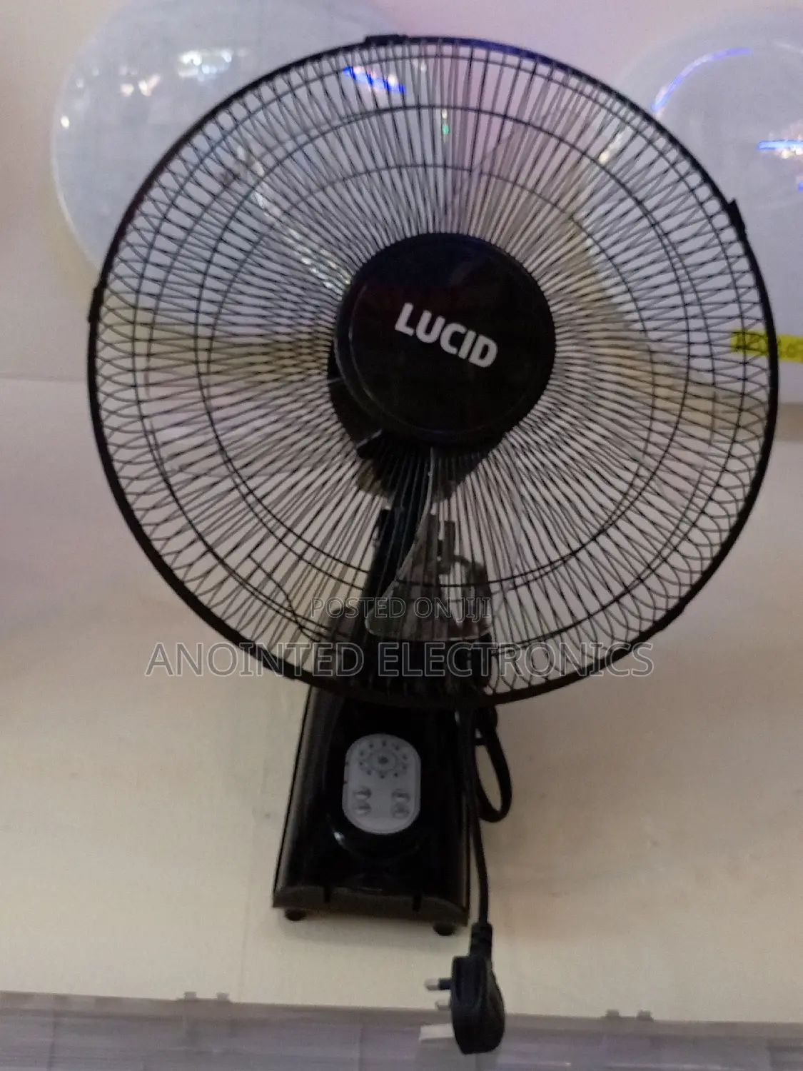 Lucid Remote Wall Fans Black