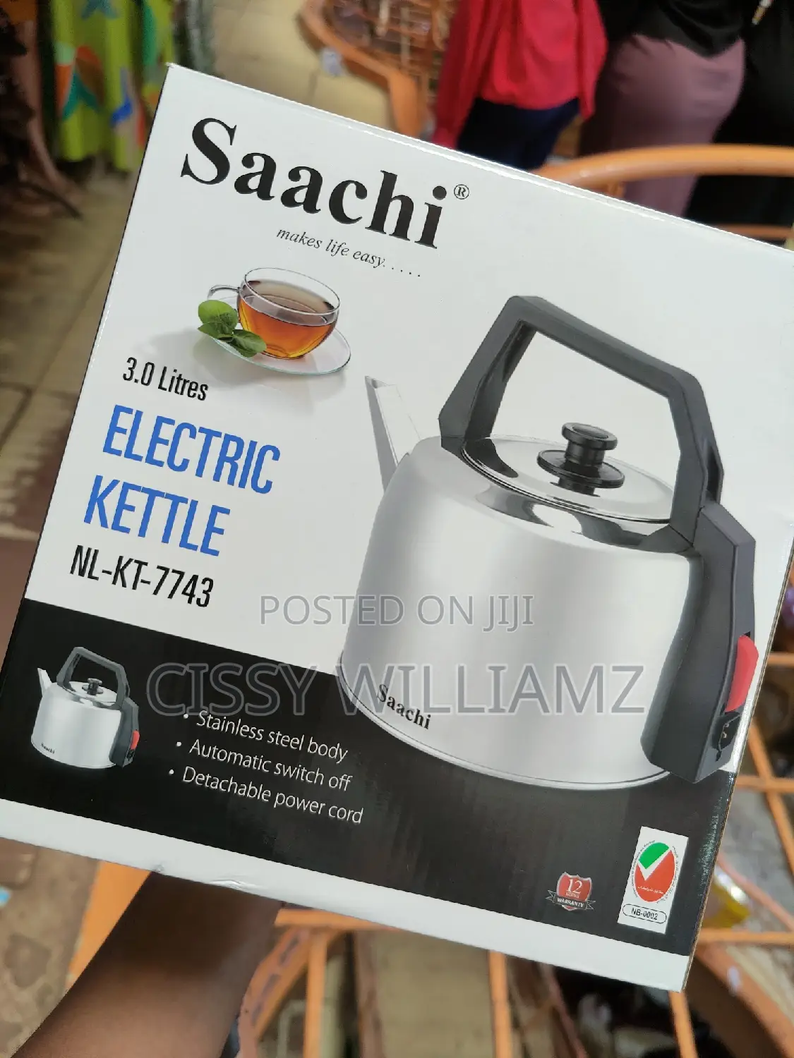 3l Electric Kettle/Saachi Electric Kettle/Electric Kettle