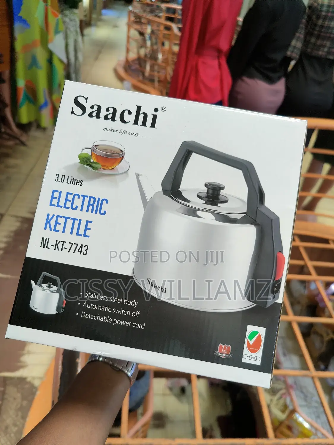 Electric Kettle 3l/Saachi Electric Kettle 3l/Electric Kettle