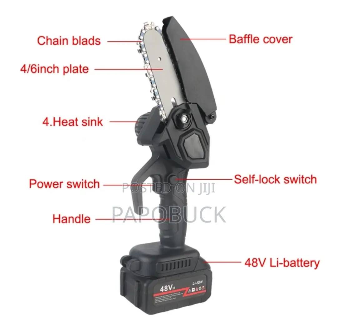 Electric Chainsaw With Rechargeable Battery