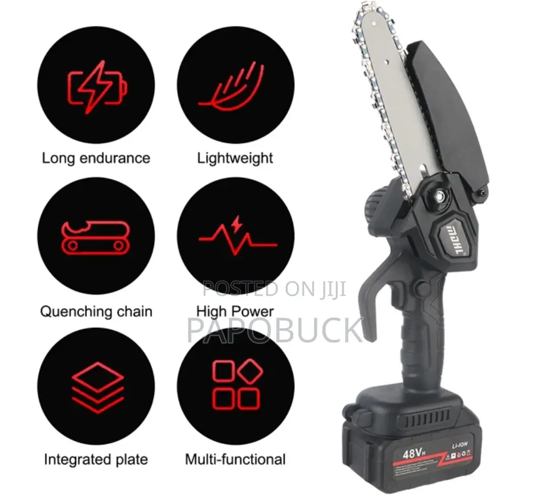 Electric Chainsaw With Rechargeable Battery
