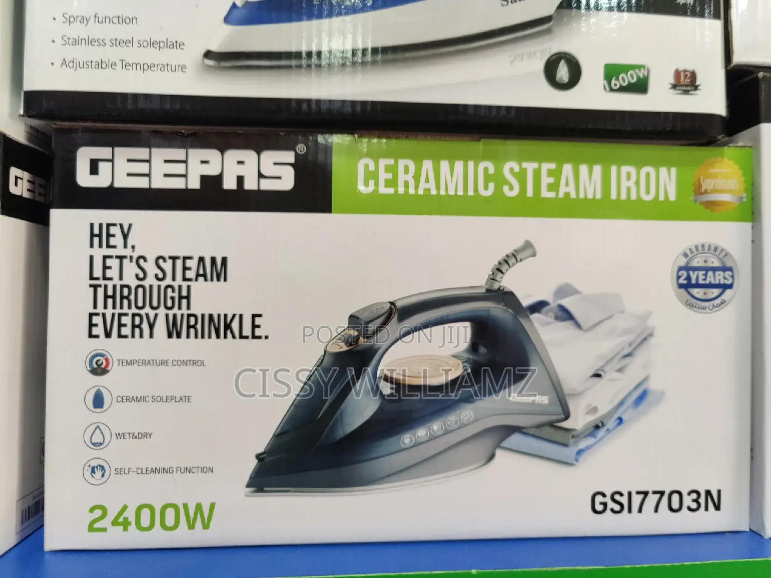 Geepas Ceramic Steam Iron/Ceramic Steam Iron/Geepas Iron