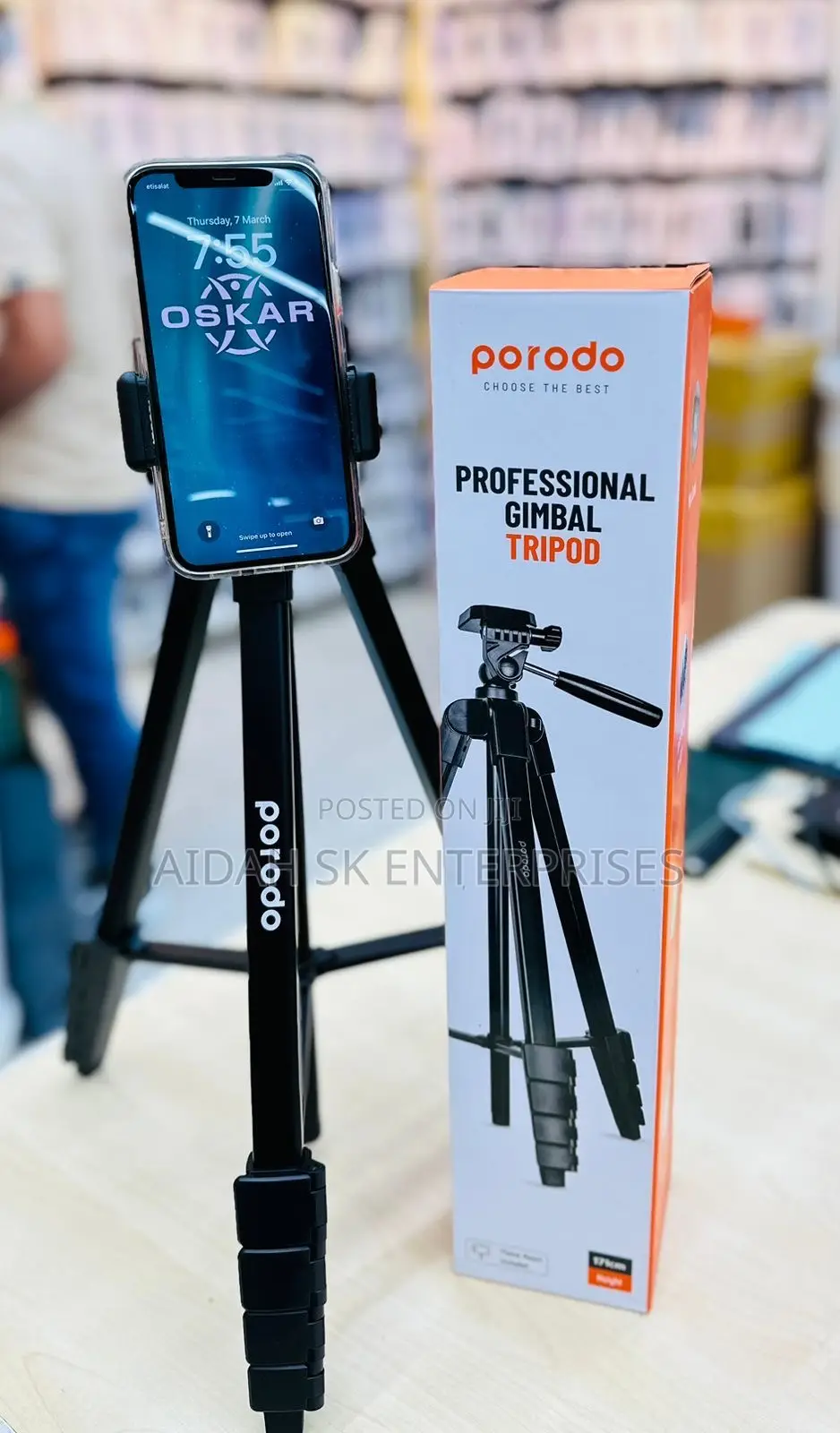 Porodo Professional Aluminum Tripod
