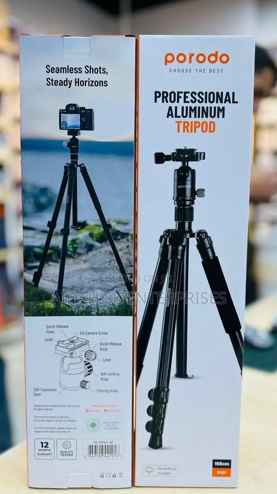 Porodo Professional Aluminum Tripod
