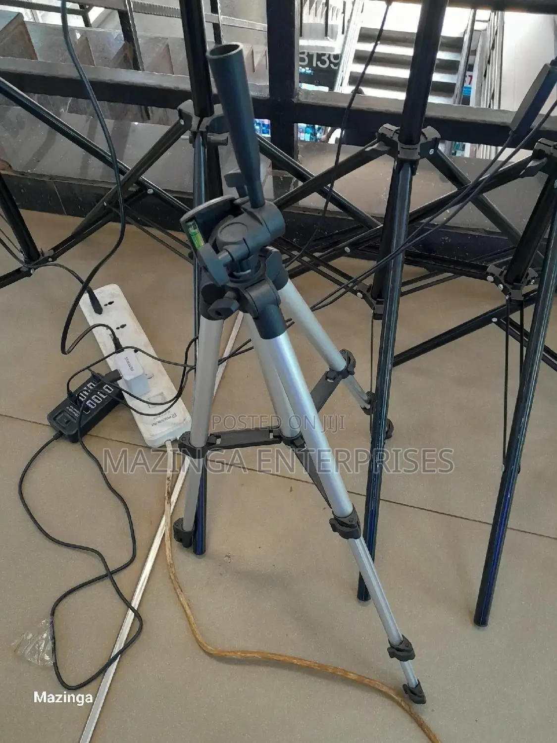Height Adjustable Phone Tripod Stand and Holder