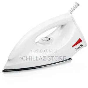 Photo - Saachi Dry Iron NL-IR151-WH With a Stainless Steel Soleplate