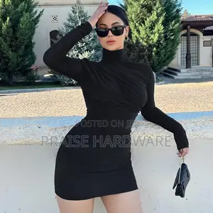 Long Slieved Short Dress