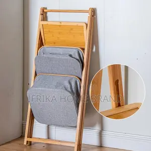 Bamboo Laundry Basket Multi Layer Structure Storage Tool