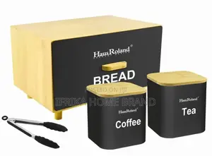 Bread Box Set, Kitchen Storage Container, Coffee Sugar Tea