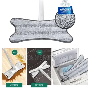 X Type Microfiber Hardwood Floor Hand Free Mop Washing