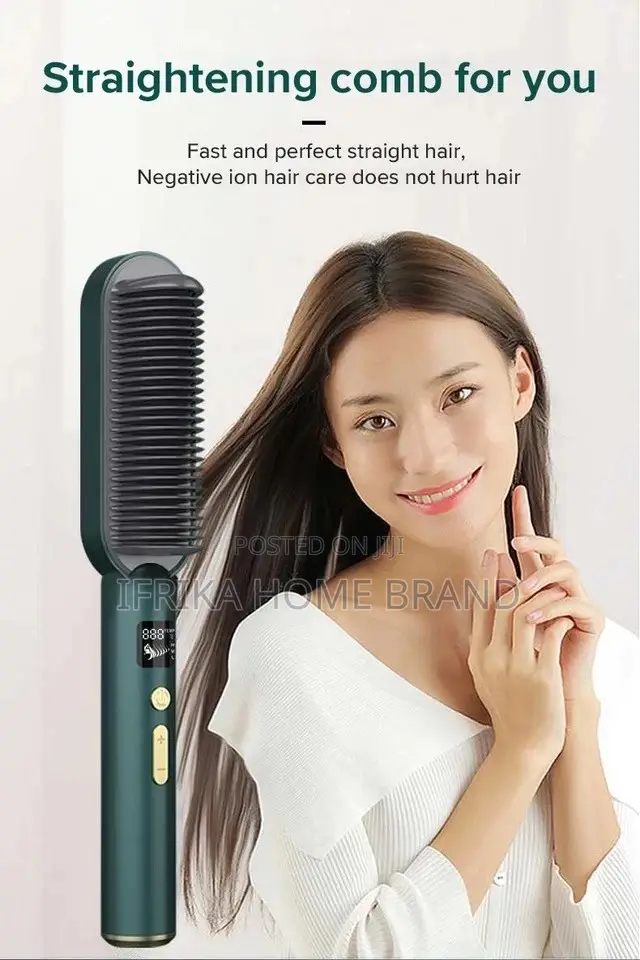 Electric Straightener Hot Comb Hair Care 3 in 1 Multi