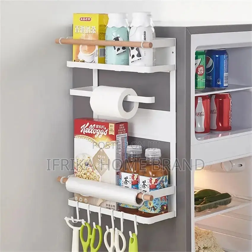 Refrigerator Magnets Ruled Roll Storage Rack Cling Film