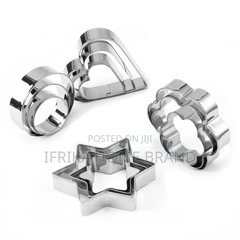 3pcs/Set Stainless Steel Candy Biscuit Jelly Cookie Cutter